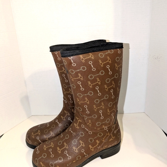 LaCrosse Womens Cape Cod Wellington 12" Boots Horse Rubber Riding Rain Muck‎ 7 - Picture 4 of 10